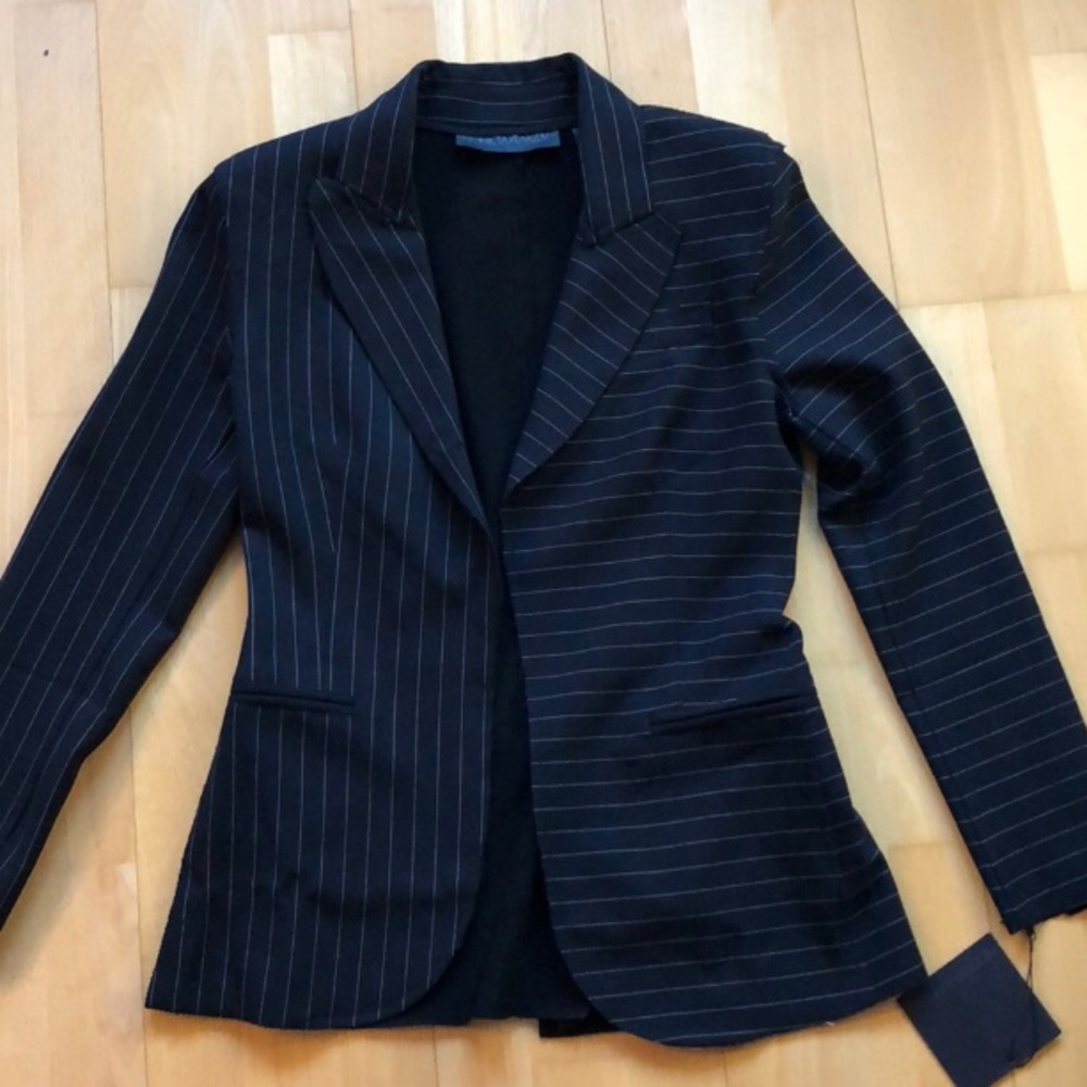 Norma Kamali Pinstripe Blazer